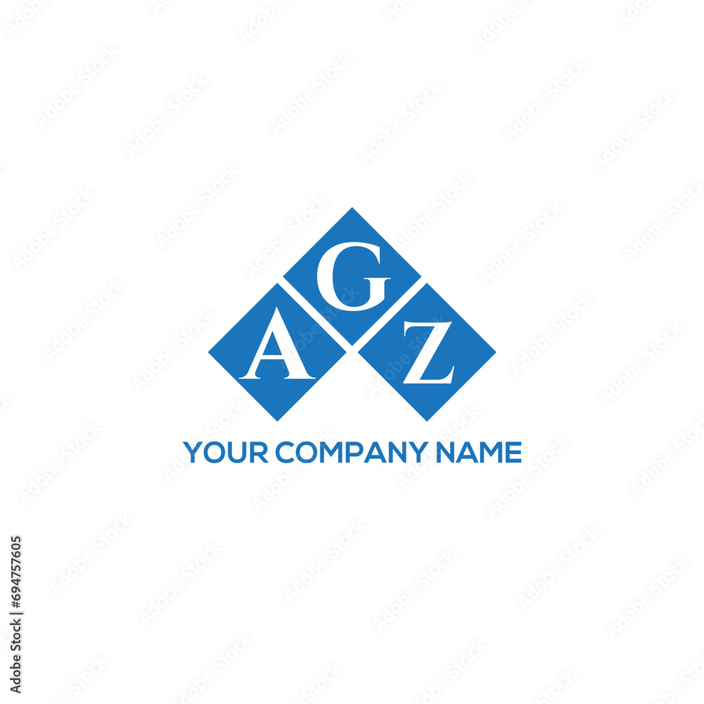 Fototapeta premium GAZ letter logo design on white background. GAZ creative initials letter logo concept. GAZ letter design. 