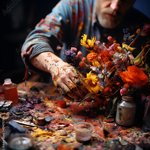 Generative AI,Artistic Reverie: Capturing Craftsmanship in Close-up