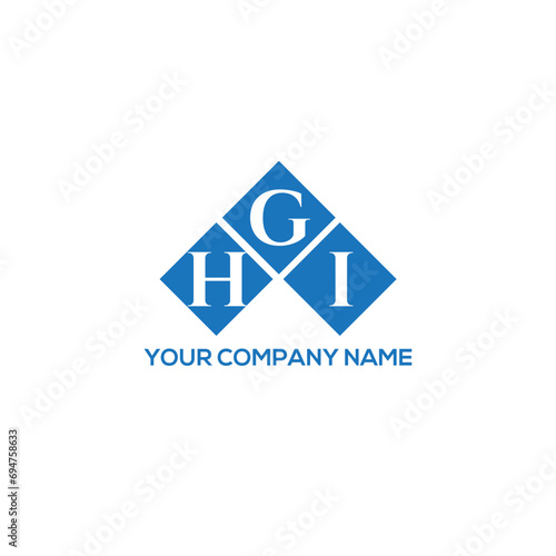 GHI letter logo design on white background. GHI creative initials letter logo concept. GHI letter design.
