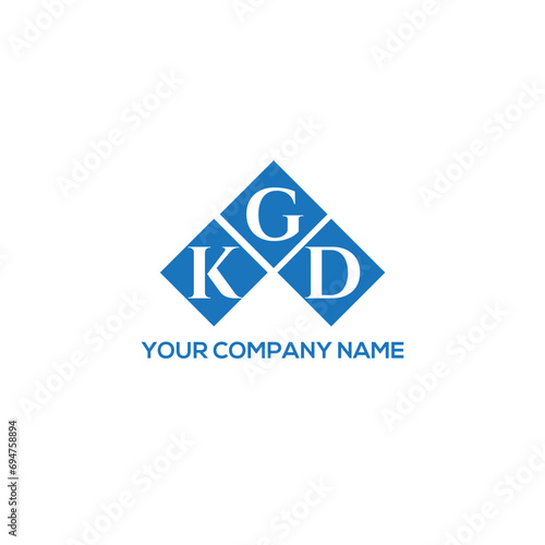 GKD letter logo design on white background. GKD creative initials letter logo concept. GKD letter design.
 photo