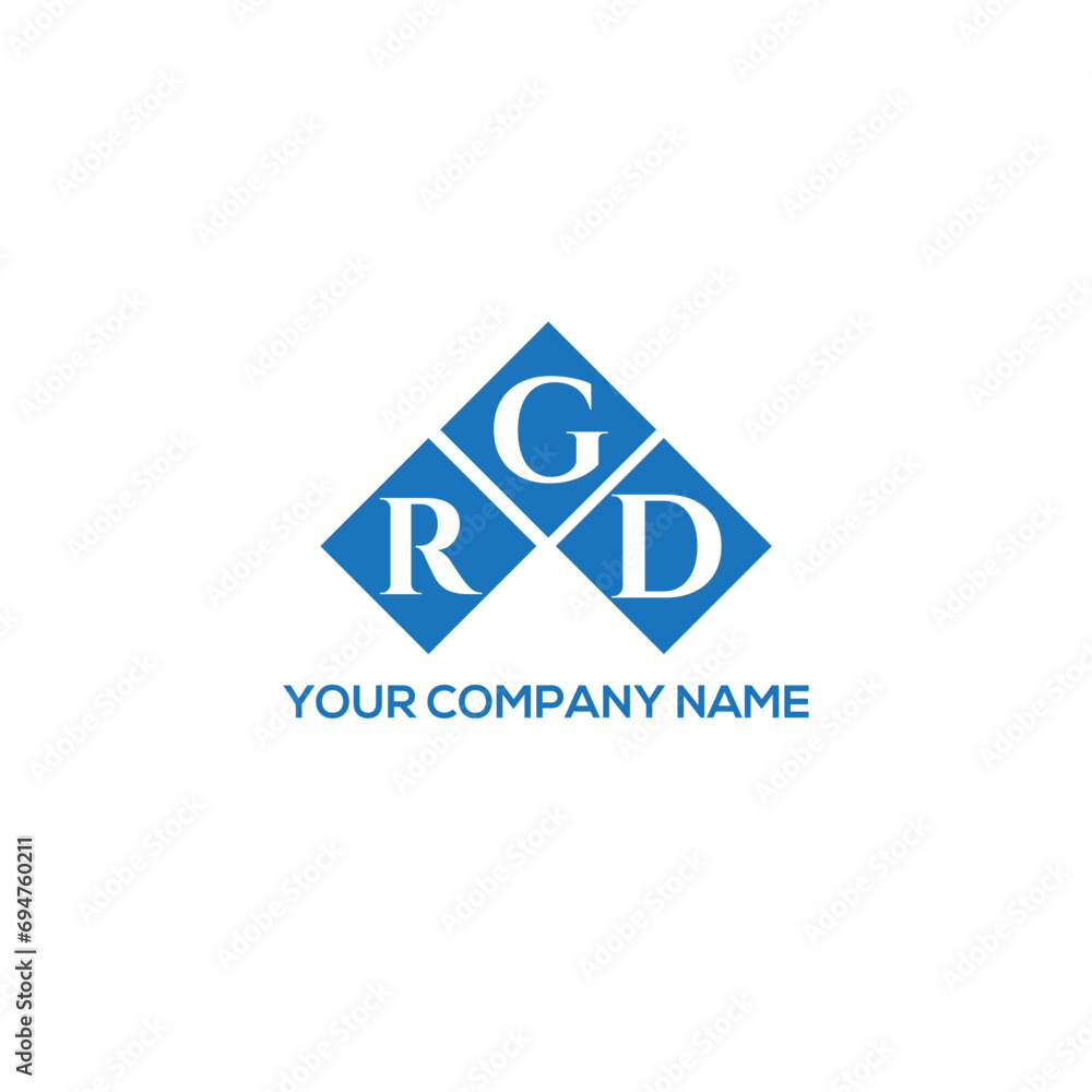 Fototapeta premium GRD letter logo design on white background. GRD creative initials letter logo concept. GRD letter design. 