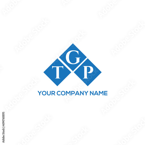 GTP letter logo design on white background. GTP creative initials letter logo concept. GTP letter design.
 photo