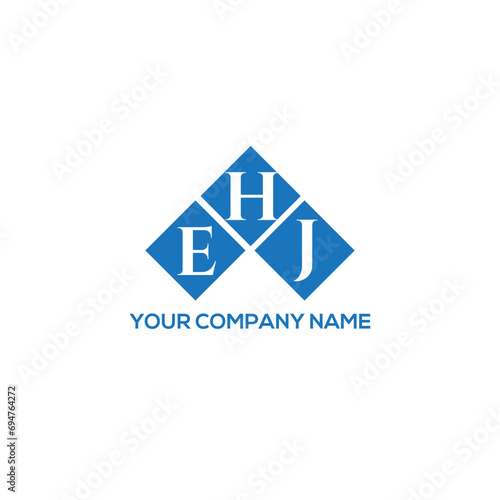 HEJ letter logo design on white background. HEJ creative initials letter logo concept. HEJ letter design.
