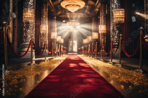 Glamour red carpet entrance