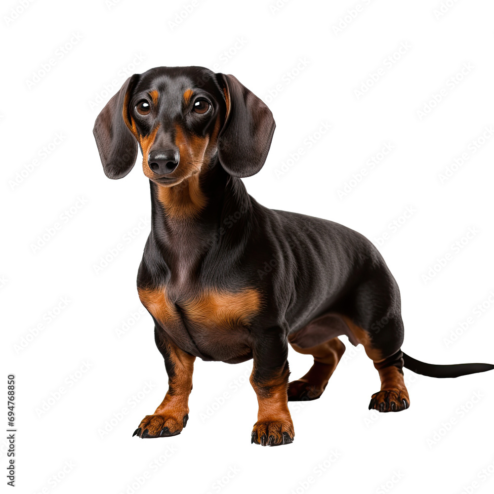 dachshund dog isolated on white background