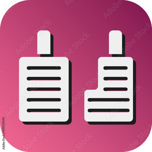 Car Pedals Vector Glyph Gradient Background Icon Design