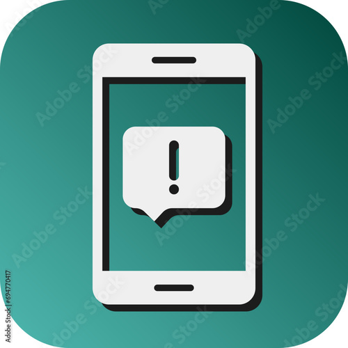 Complaint Vector Glyph Gradient Background Icon Design