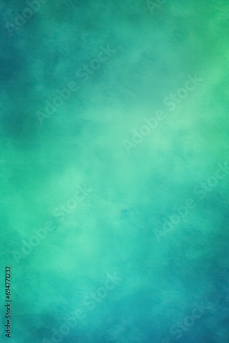 Blue-Green gradient background grainy noise texture © Celina