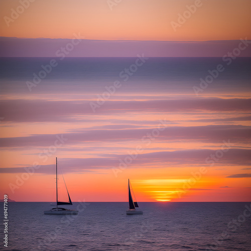 sunset over the sea © Kyungho Hong