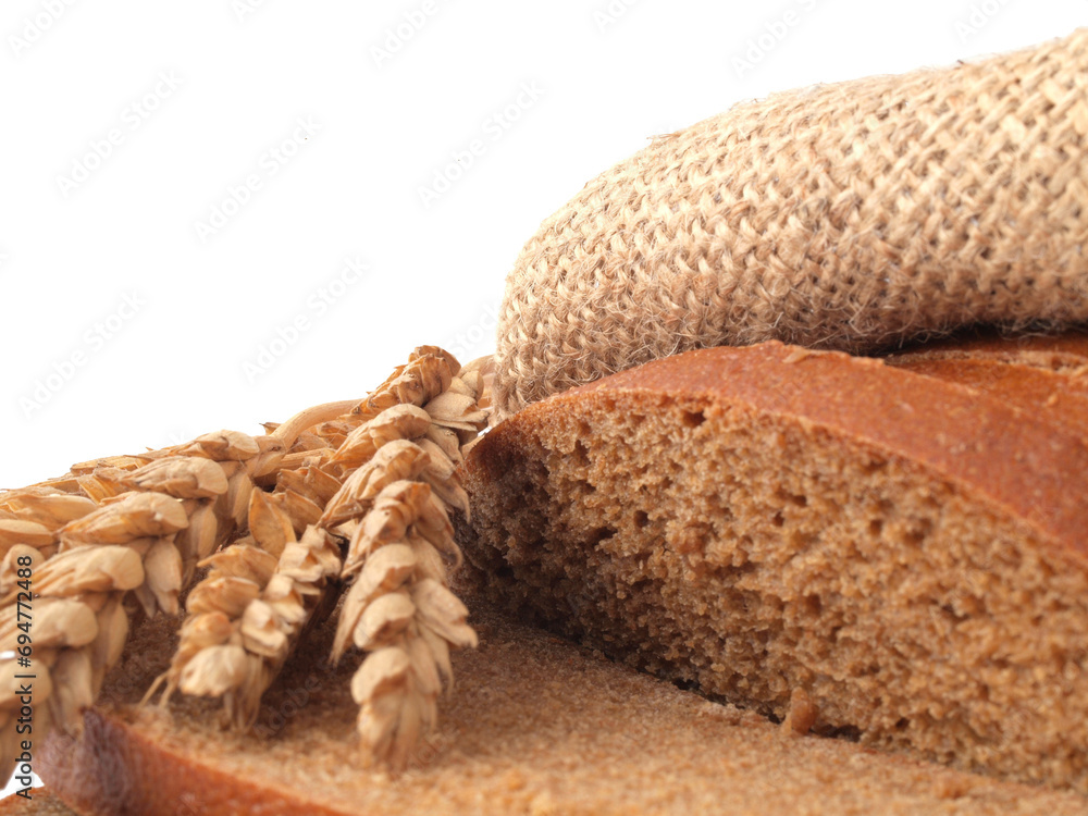 Bread and wheat isolated Bread and wheat isolated
