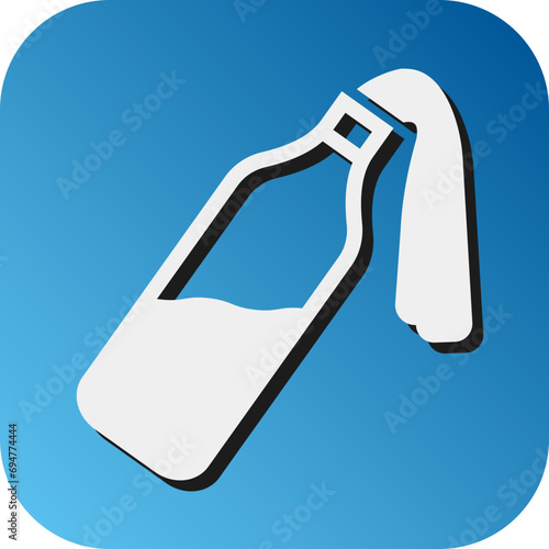 Molotov Vector Glyph Gradient Background Icon Design