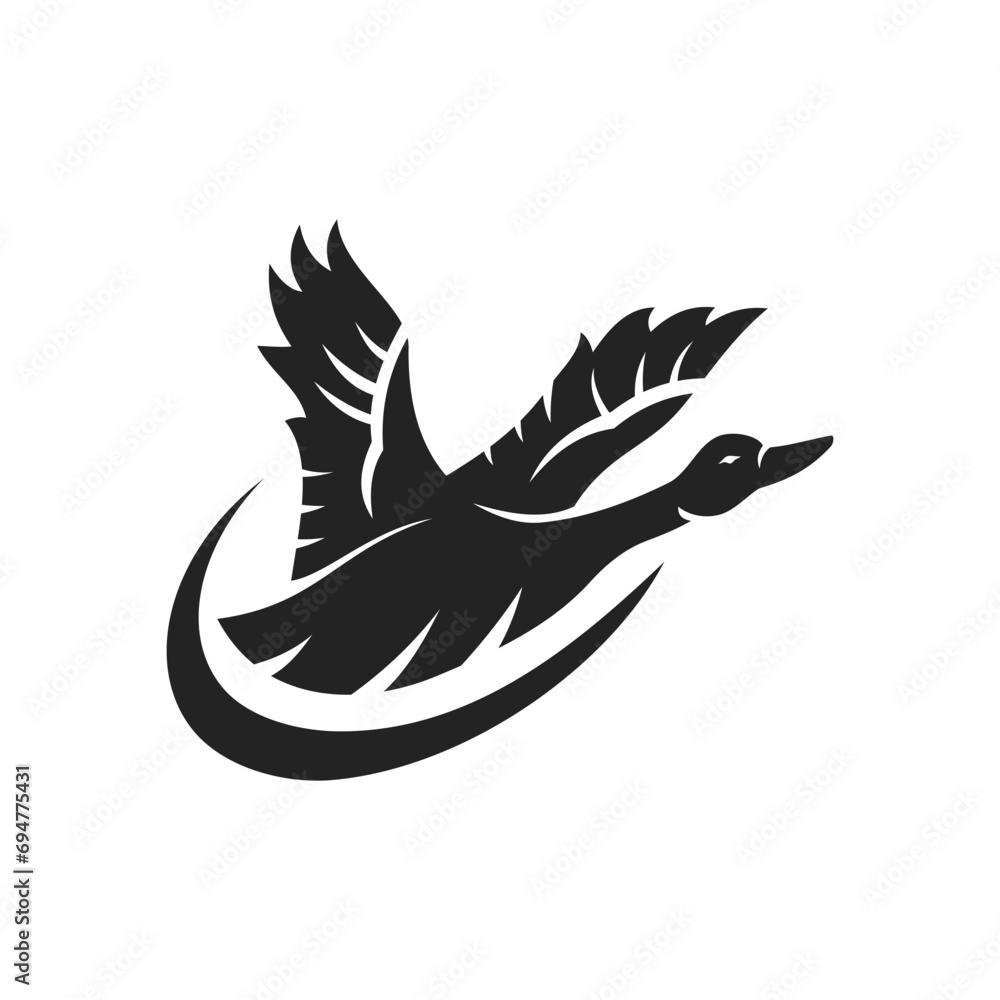 Goose logo template Isolated. Brand Identity. Icon Abstract Vector graphic Goose logo template Isolated. Brand Identity. Icon Abstract Vector graphic