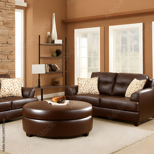 living room with fireplace