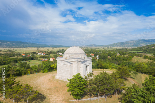 Mestrovic mausoleum and The Church of the Most Holy Redeemer in Dalmatian Zagora, Croatia photo
