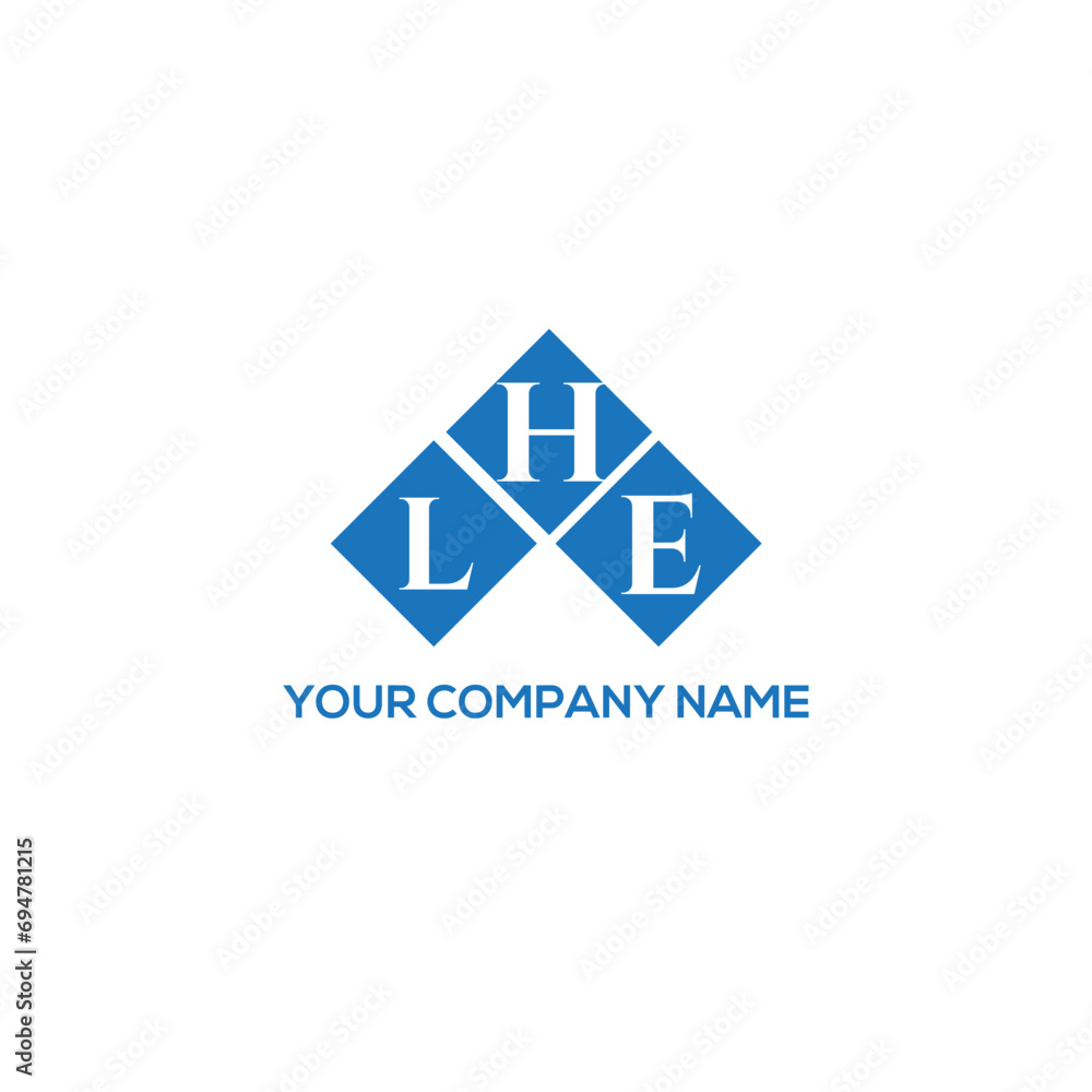 HLE letter logo design on white background. HLE creative initials letter logo concept. HLE letter design.
