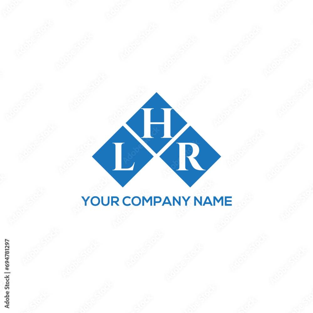 HLR letter logo design on white background. HLR creative initials letter logo concept. HLR letter design.
