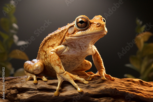Common Coqui frog in the wild