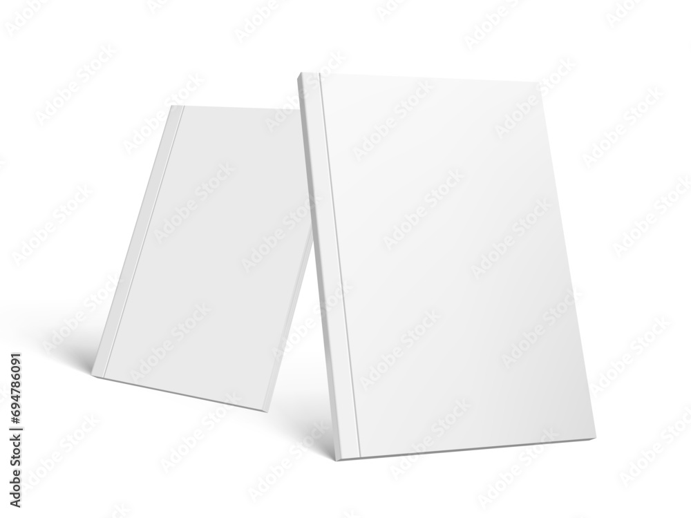 Clear Magazine Cover Template Isolated On White Clear Magazine Cover Template Isolated On White