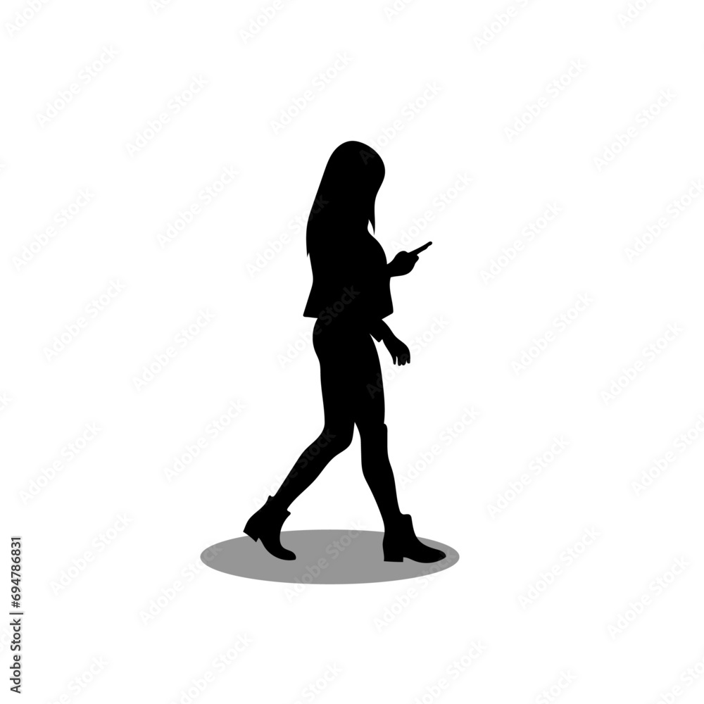 Woman silhouette stock vector illustration Woman silhouette stock vector illustration