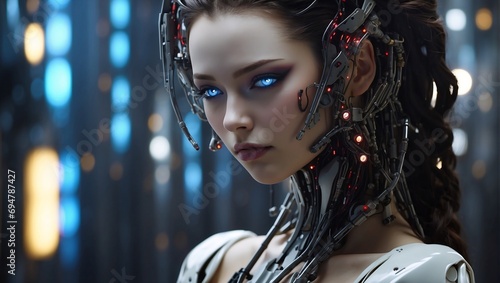 In a dystopian future, a cyborg courtesan discovers forbidden love, sparking a revolution against heartless tech elites in a tumultuous society.