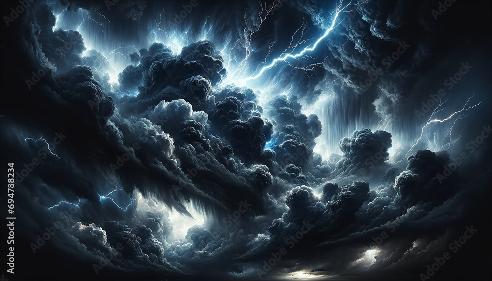 Thunderstorm  - obrazy, fototapety, plakaty 