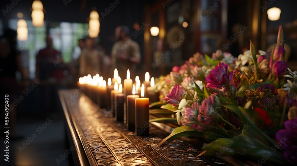 candles in church