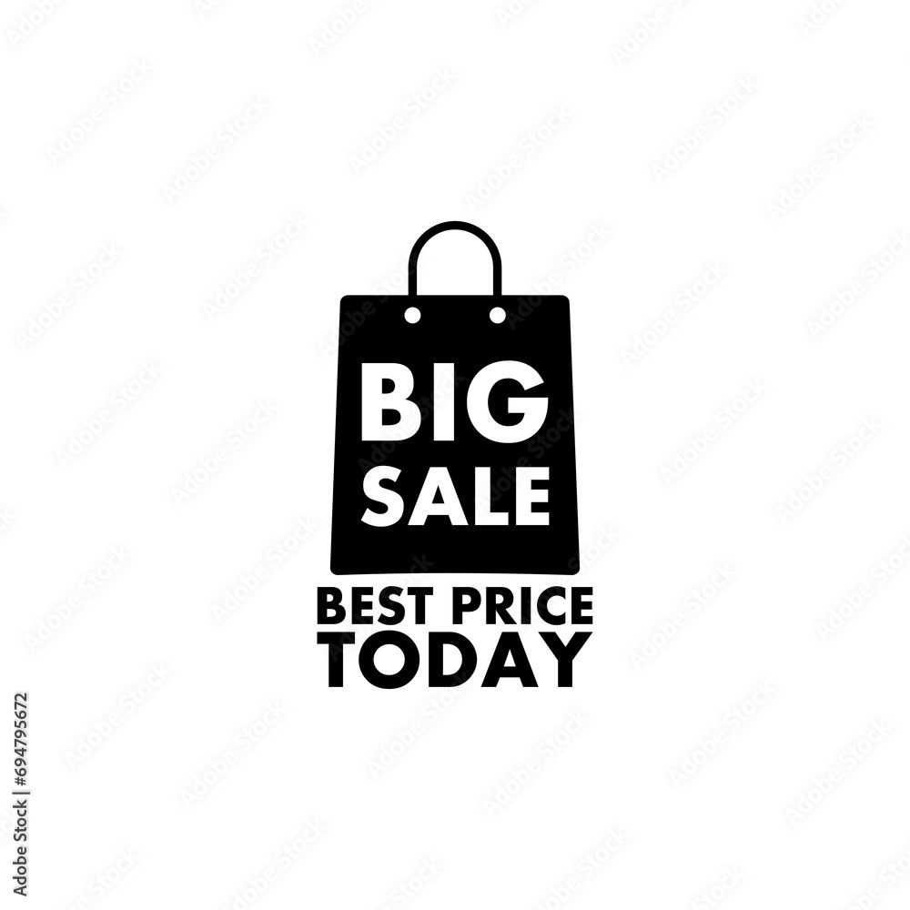 Big sale icon isolated on transparent background Big sale icon isolated on transparent background