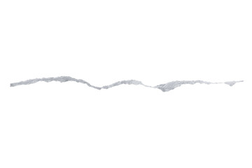 Realistic Torn Paper Edges. Ripped pieces of white paper strips. Isolated Objects For Graphic Design.