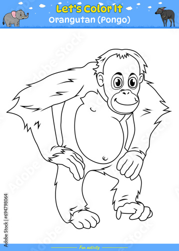 Lets color it Orangutan