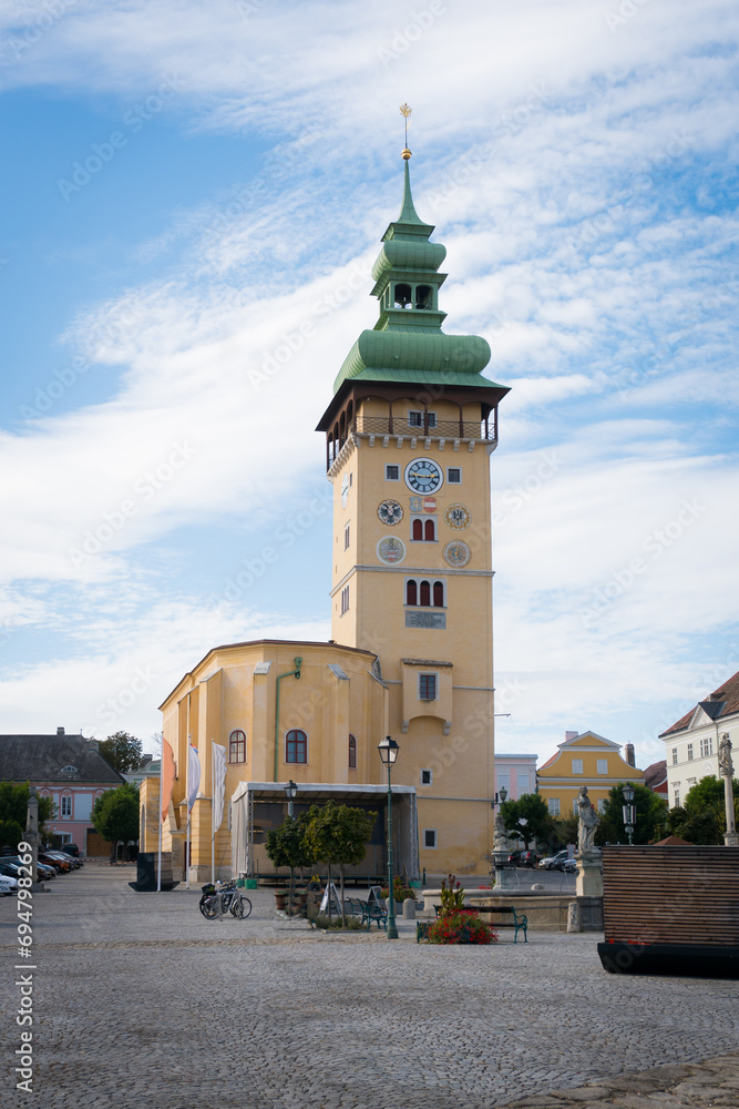 Retz in the Weinviertel region. Famous town in the Hollabrunn district