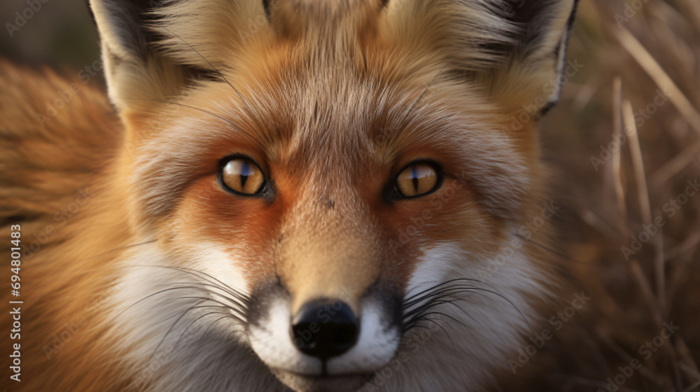 alert eyes of a vigilant wild fox alert eyes of a vigilant wild fox