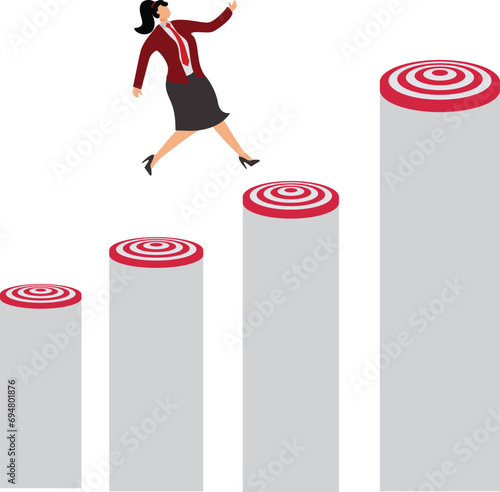 Businesswoman Next Target, Growing Business