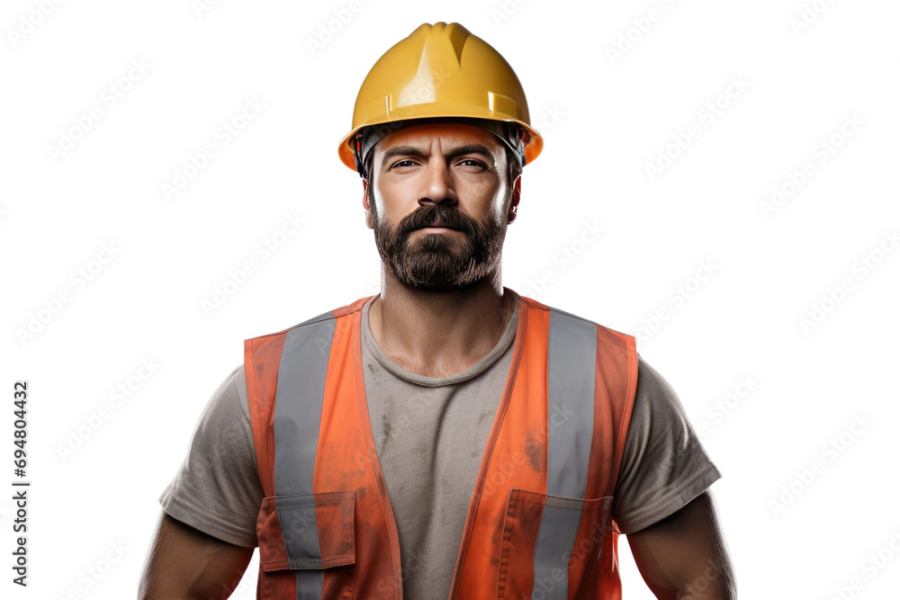 Construction Expert Isolated On Transparent Background