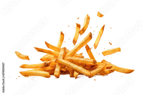 Crunchy Finger Fries Isolated On Transparent Background