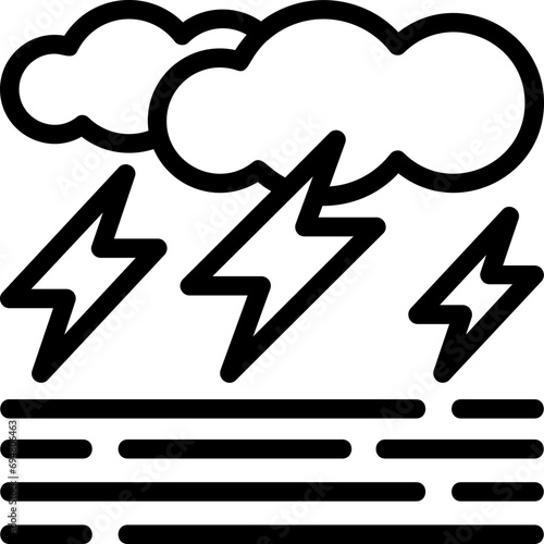 Stormy day Icon