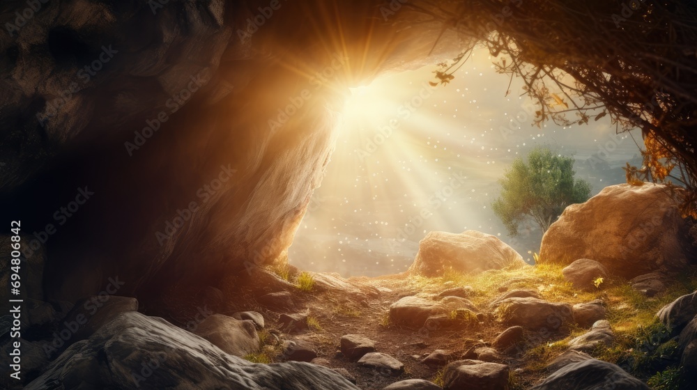 Sacred sunrise! Our image illustrates the Resurrection, featuring a ...