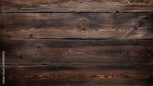 Old brown rustic dark burned oak wooden texture - wood background photo