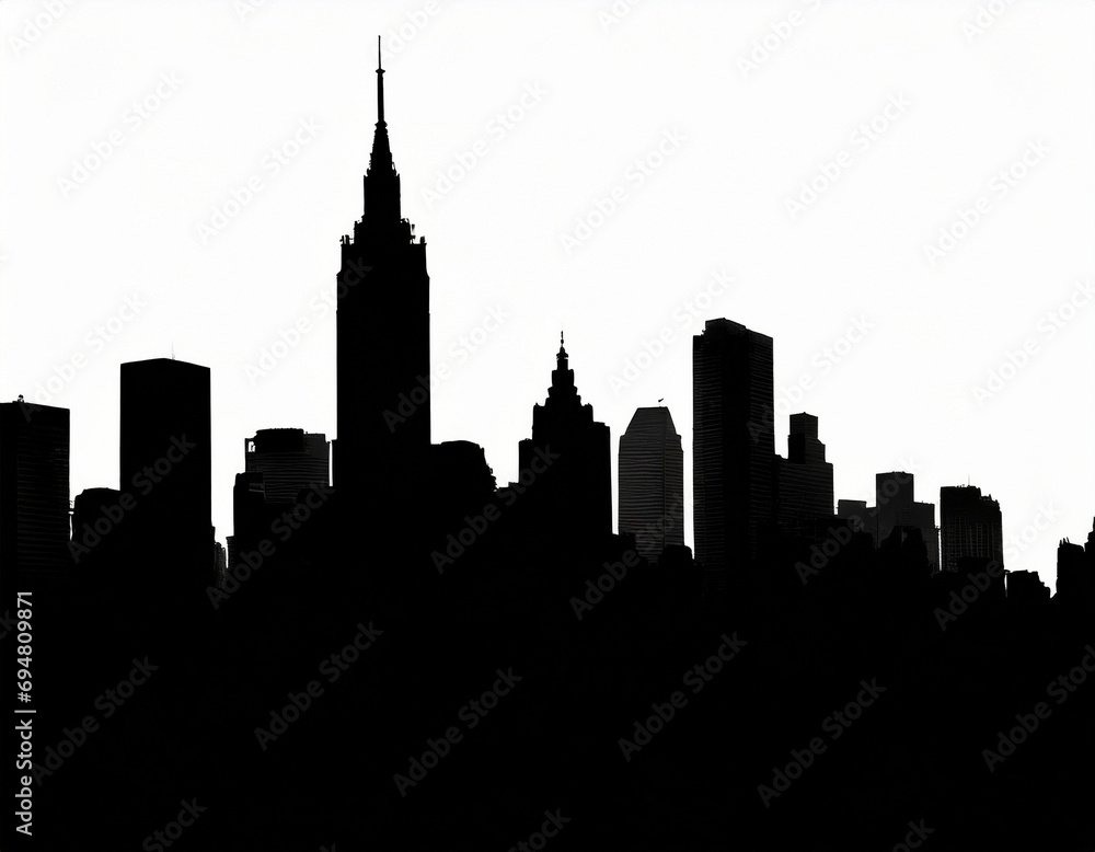city skyline silhouette business background city skyline silhouette business background