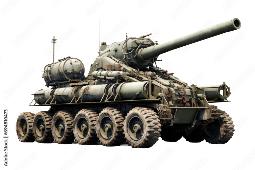 Formidable Heavy Artillery Isolated On Transparent Background