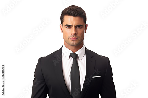 Success Business Leader Isolated On Transparent Background