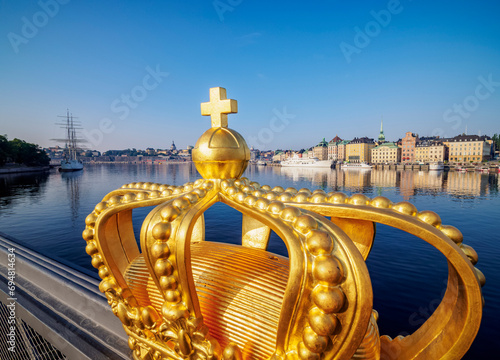 Gilded Crown on Skeppsholmsbron, Stockholm, Stockholm County, Sweden photo