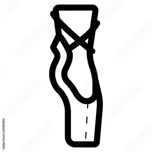 ballet shoes icon