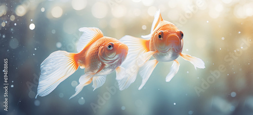 goldfish in water photo