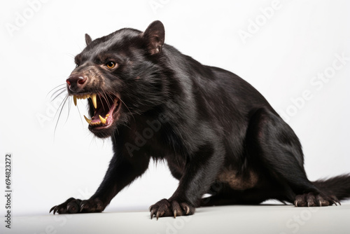 Tasmanian devil on a white background © Veniamin Kraskov