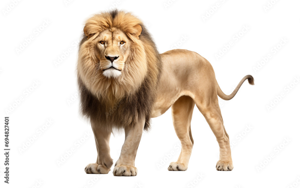 Majestic Lion Illustration On Transparent Background