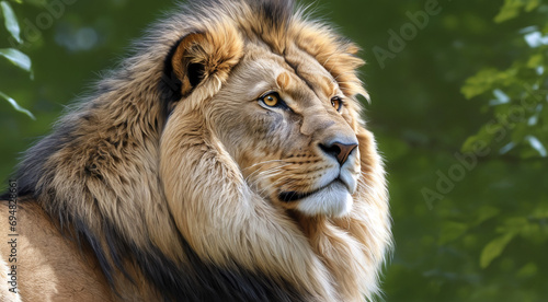 portrait of a lion