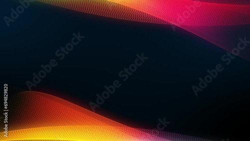 Abstract line wave motion video background