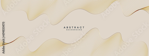 Abstract Waving Line Particle Technology Background. glowing wave lines background. Modern gradient with glowing circles lines decoration. for brochure, cover, poster, banner, website, header