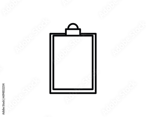 Document clipboard icon vector symbol design illustration