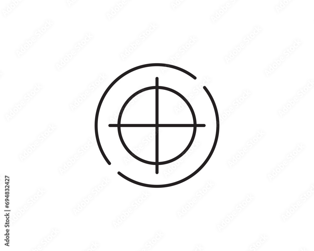 Marketing target icon vector symbol design illustration Marketing target icon vector symbol design illustration